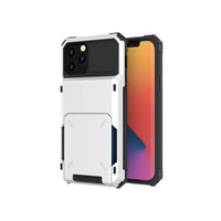 HKM-214611 Multi-Function Flip Card Phone Case for iPhone 6/7/8/X/Xs/Xs Max/11/12 - Durable Anti-Drop Protection, Business Style
