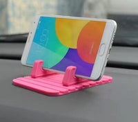HKM-214739 Flexible Silicone Car Phone Holder for All Mobile Devices - Versatile Desktop and Car Use