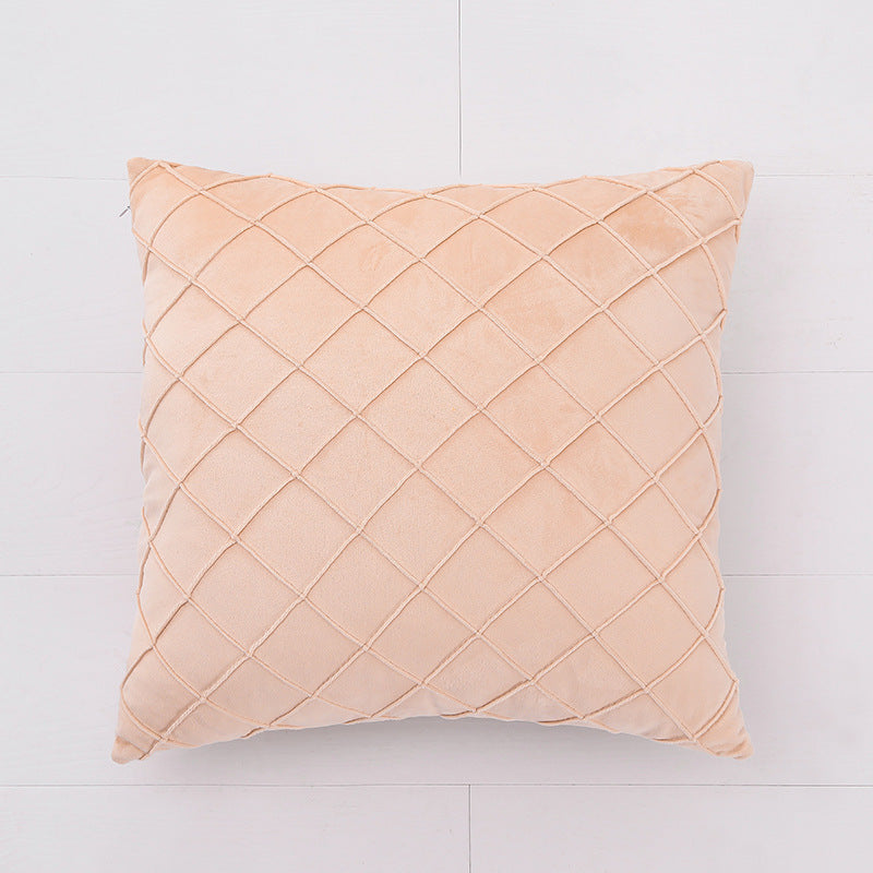 HKM-214739 Velvet Nordic Style Pillowcase in Plush Fabric - Multiple Sizes Available