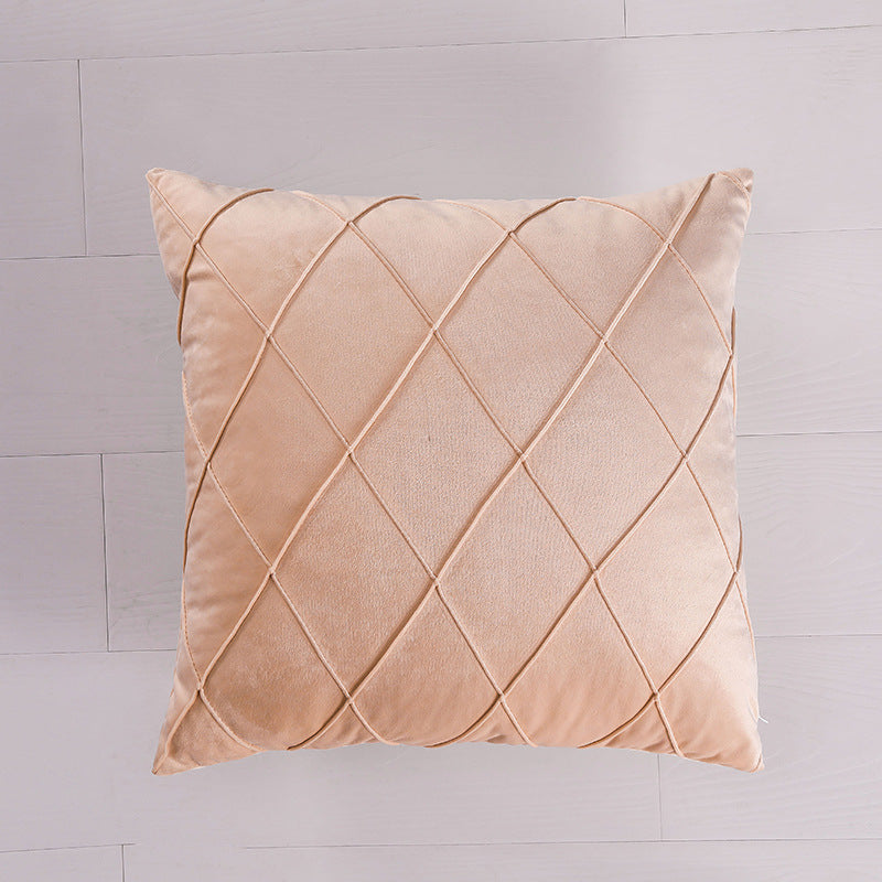 HKM-214739 Velvet Nordic Style Pillowcase in Plush Fabric - Multiple Sizes Available