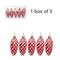 HKM-214803 7-Piece Stainless Steel Knife Set with Plastic Pine Nut Pendants in Gold, Silver, Red, and Champagne