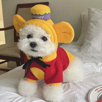 HKM-214931 Color Block Polyester Dog Sweater for All Sizes - Autumn and Winter Style