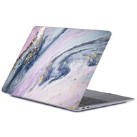 HKM-215059 Marble Pattern Frosted Protective Shell for Tablet and MacBook - Durable PC Material, Multiple Colors Available