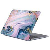 HKM-215059 Marble Pattern Frosted Protective Shell for Tablet and MacBook - Durable PC Material, Multiple Colors Available