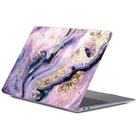 HKM-215059 Marble Pattern Frosted Protective Shell for Tablet and MacBook - Durable PC Material, Multiple Colors Available