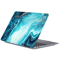 HKM-215059 Marble Pattern Frosted Protective Shell for Tablet and MacBook - Durable PC Material, Multiple Colors Available