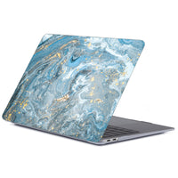 HKM-215059 Marble Pattern Frosted Protective Shell for Tablet and MacBook - Durable PC Material, Multiple Colors Available
