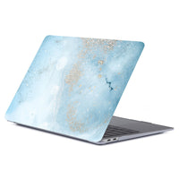 HKM-215059 Marble Pattern Frosted Protective Shell for Tablet and MacBook - Durable PC Material, Multiple Colors Available