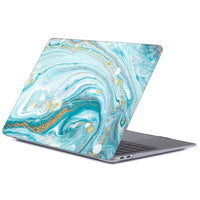 HKM-215059 Marble Pattern Frosted Protective Shell for Tablet and MacBook - Durable PC Material, Multiple Colors Available