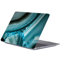 HKM-215059 Marble Pattern Frosted Protective Shell for Tablet and MacBook - Durable PC Material, Multiple Colors Available
