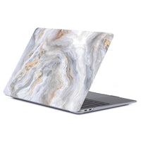 HKM-215059 Marble Pattern Frosted Protective Shell for Tablet and MacBook - Durable PC Material, Multiple Colors Available