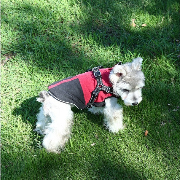 HKM-215251 Waterproof Cotton Pet Clothing in Red, Sapphire Blue, Army Green - Sizes S to XXL