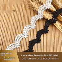 HKM-215443 Small Lace Wave Polyester Silk Skirt for DIY Handmade Accessories
