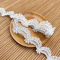 HKM-215443 Small Lace Wave Polyester Silk Skirt for DIY Handmade Accessories