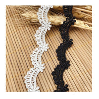 HKM-215443 Small Lace Wave Polyester Silk Skirt for DIY Handmade Accessories