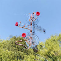 HKM-215763 Handmade Suction Cup Hummingbird Feeder with Copper Wire and Clear PET Bottle for Easy Refilling and Cleaning