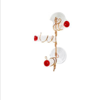 HKM-215763 Handmade Suction Cup Hummingbird Feeder with Copper Wire and Clear PET Bottle for Easy Refilling and Cleaning