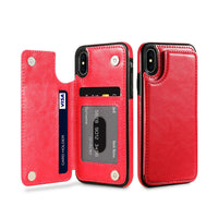 HKM-215763 Sleek PU Mobile Phone Case with Card Slots for iPhone 15 Series