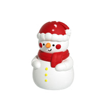 HKM-215955 Snowman Silicone Night Light with Built-in Battery for Christmas Bedroom Decor