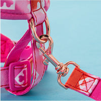 HKM-216019 Dog Traction Rope with Adjustable Pet Harness for Medium Dogs - Available in Red, Blue, Pink