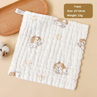 HKM-216083 Baby Pure Cotton Saliva Towel Collection - Adorable Designs for Newborns