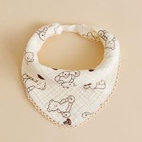 HKM-216083 Baby Pure Cotton Saliva Towel Collection - Adorable Designs for Newborns