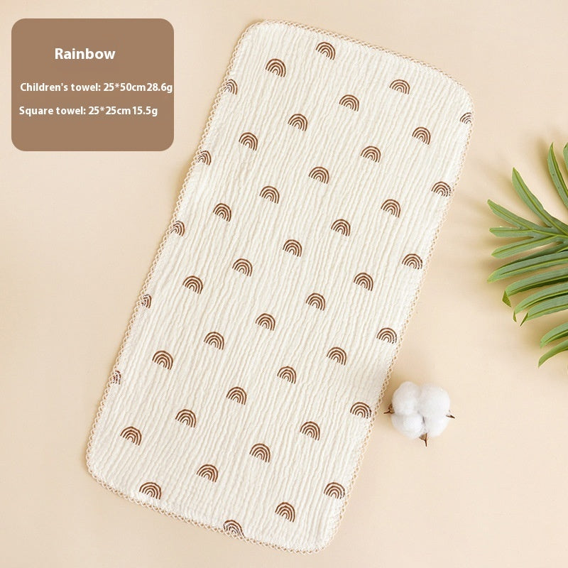 HKM-216083 Baby Pure Cotton Saliva Towel Collection - Adorable Designs for Newborns