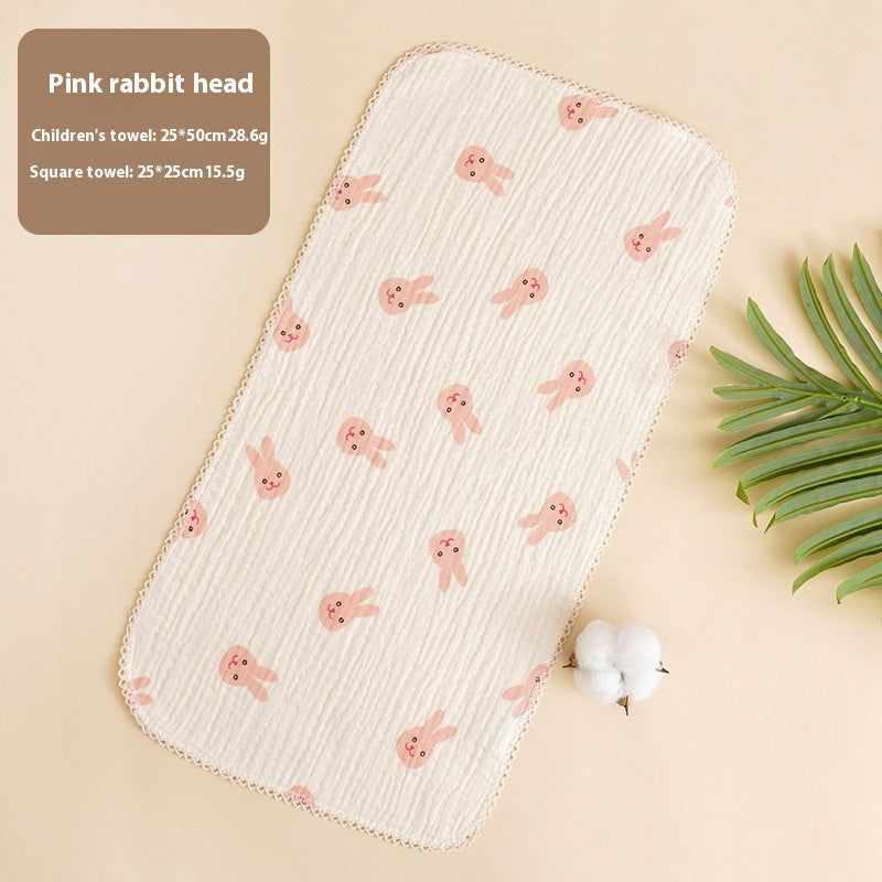 HKM-216083 Baby Pure Cotton Saliva Towel Collection - Adorable Designs for Newborns