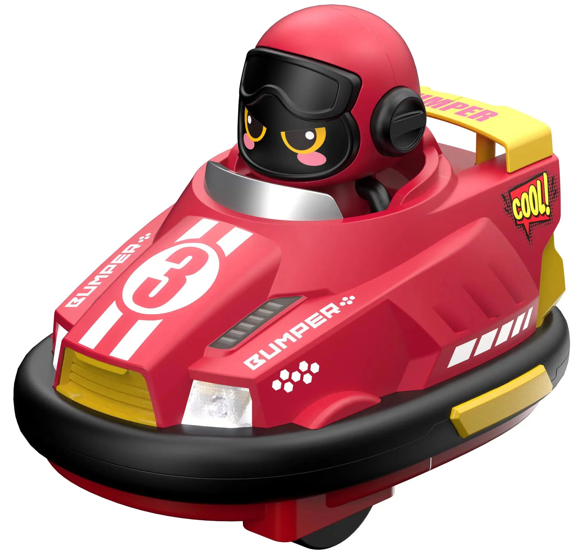 HKM-216083 Remote Control Bumper Cars for Kids - 2 Player Electric Crash Game Toys with Controllers and Accessories