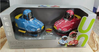 HKM-216083 Remote Control Bumper Cars for Kids - 2 Player Electric Crash Game Toys with Controllers and Accessories