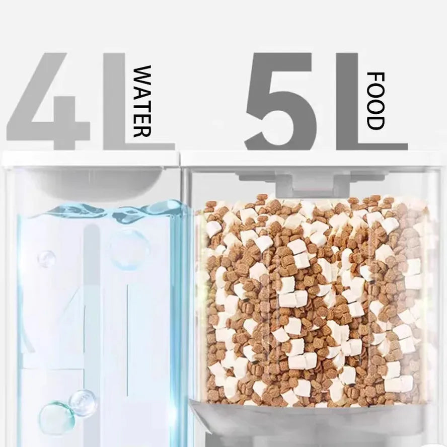 KTX-216275 Smart Automatic Pet Feeder and Water Fountain with App Control and Camera