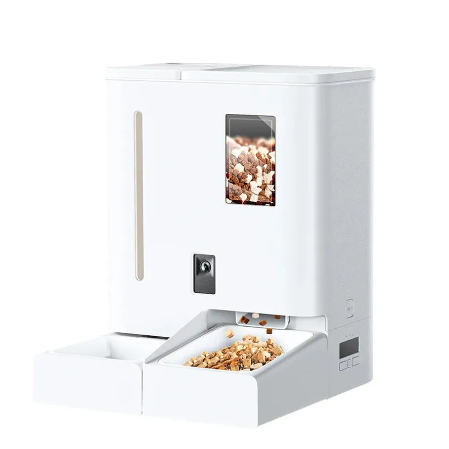 KTX-216275 Smart Automatic Pet Feeder and Water Fountain with App Control and Camera