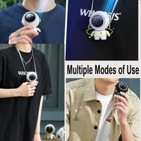 HKM-216339 Portable Neck Fan with Intelligent Wind Adjustment for All Occasions