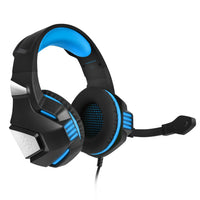 HKM-216723 Wired Gaming Headset with Microphone and LED Lights, Compatible with PC, PS4, Xbox One, and Mobile Devices