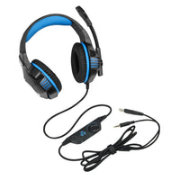 HKM-216723 Wired Gaming Headset with Microphone and LED Lights, Compatible with PC, PS4, Xbox One, and Mobile Devices