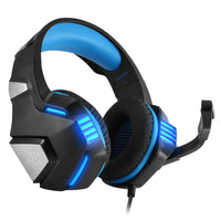 HKM-216723 Wired Gaming Headset with Microphone and LED Lights, Compatible with PC, PS4, Xbox One, and Mobile Devices