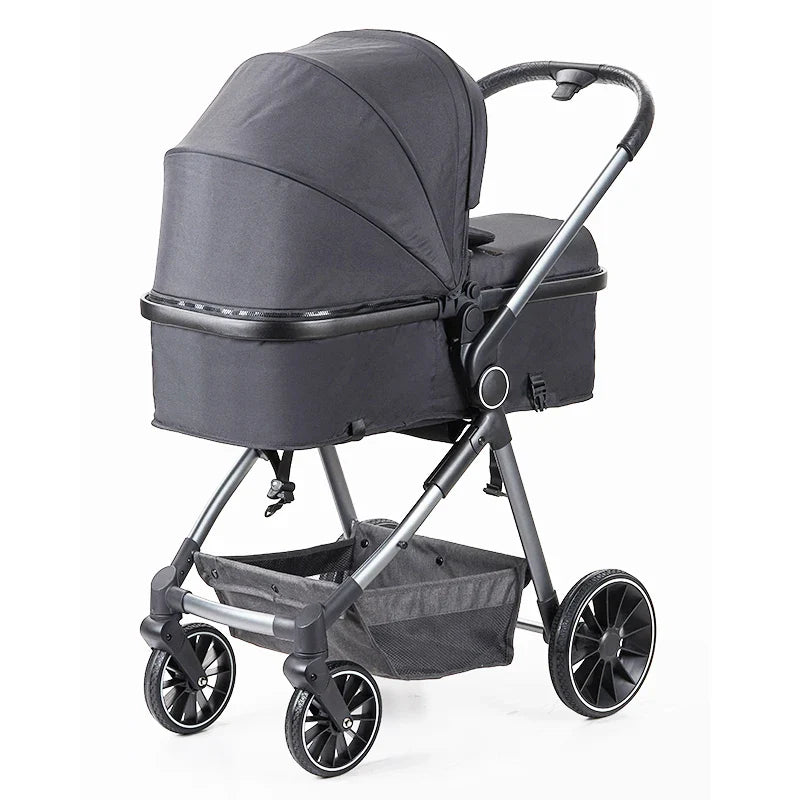 HKM-216851 3-in-1 Luxury Baby Stroller Travel System with Carrycot and Car Seat