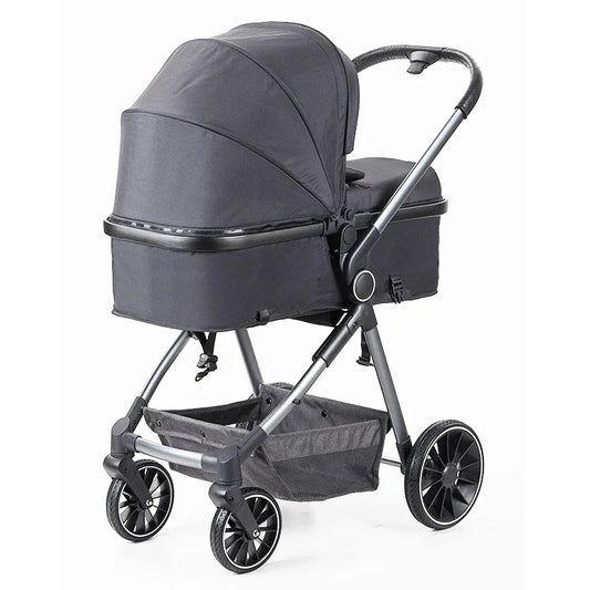 HKM-216851 3-in-1 Luxury Baby Stroller Travel System with Carrycot and Car Seat