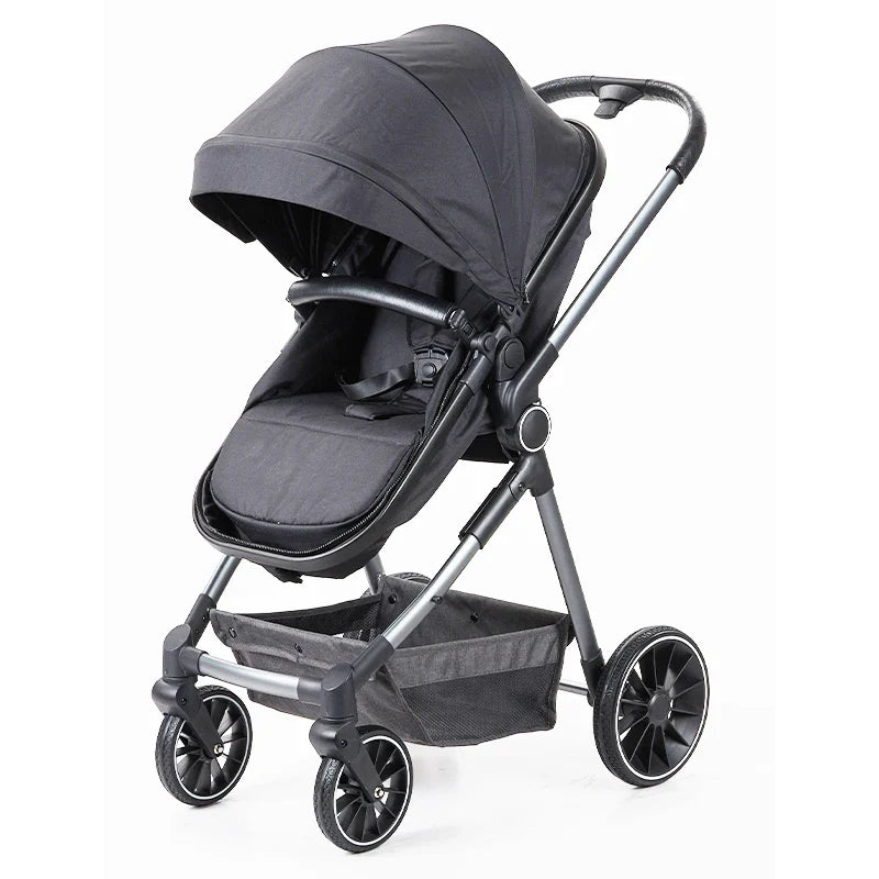 HKM-216851 3-in-1 Luxury Baby Stroller Travel System with Carrycot and Car Seat