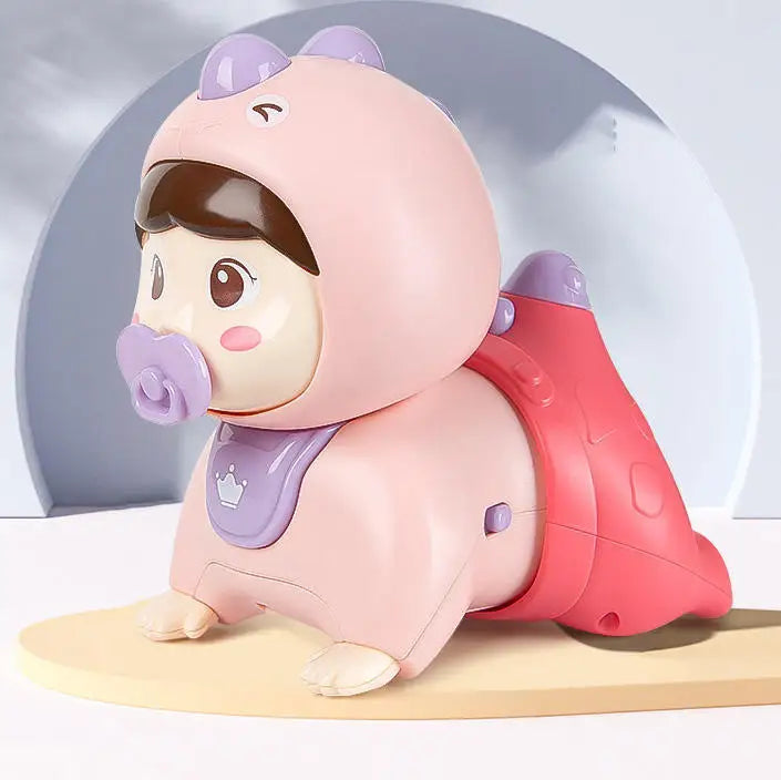 KTX-216915 Baby Electric Crawling Doll Toy for Infants and Toddlers - 14.5cm Touch-Sensitive Educational Toy