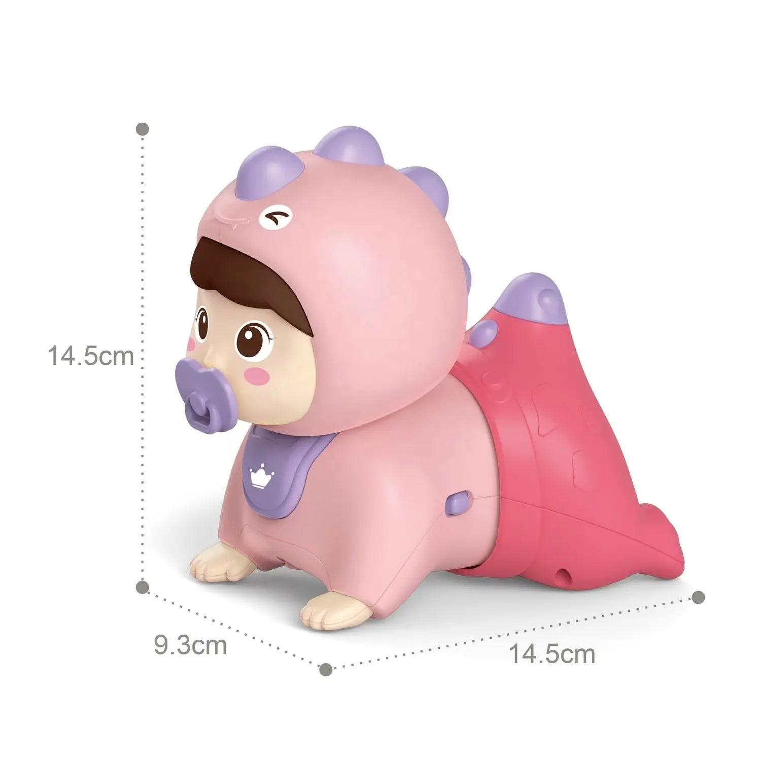 KTX-216915 Baby Electric Crawling Doll Toy for Infants and Toddlers - 14.5cm Touch-Sensitive Educational Toy