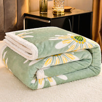 HKM-216979 Cashmere Three-Layer Blanket - Warm and Cozy for All Seasons