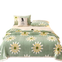 HKM-216979 Cashmere Three-Layer Blanket - Warm and Cozy for All Seasons