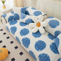 HKM-216979 Plush Non-Slip Milk Fiber Sofa Cushion Cover in Various Patterns and Sizes