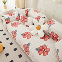 HKM-216979 Plush Non-Slip Milk Fiber Sofa Cushion Cover in Various Patterns and Sizes