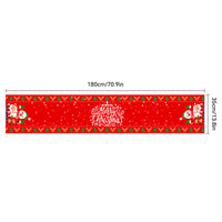 HKM-217107 Christmas Polyester & Oxford Cloth Table Runner - 180x35cm