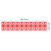 HKM-217107 Christmas Polyester & Oxford Cloth Table Runner - 180x35cm