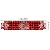 HKM-217107 Christmas Polyester & Oxford Cloth Table Runner - 180x35cm