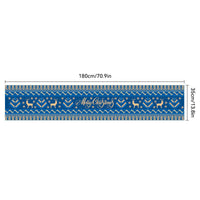 HKM-217107 Christmas Polyester & Oxford Cloth Table Runner - 180x35cm