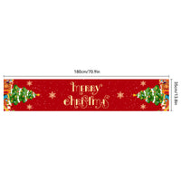 HKM-217107 Christmas Polyester & Oxford Cloth Table Runner - 180x35cm